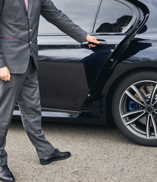 Luxury vehicle provided for a private airport transfer