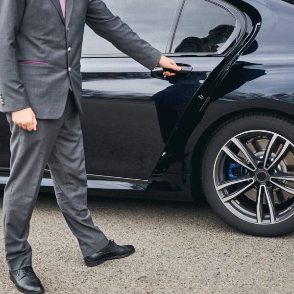 Luxury vehicle provided for a private airport transfer