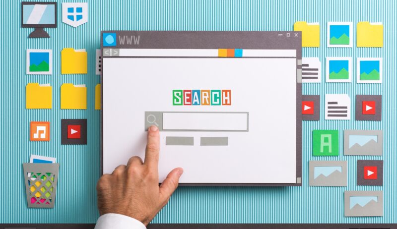 Search engine home page