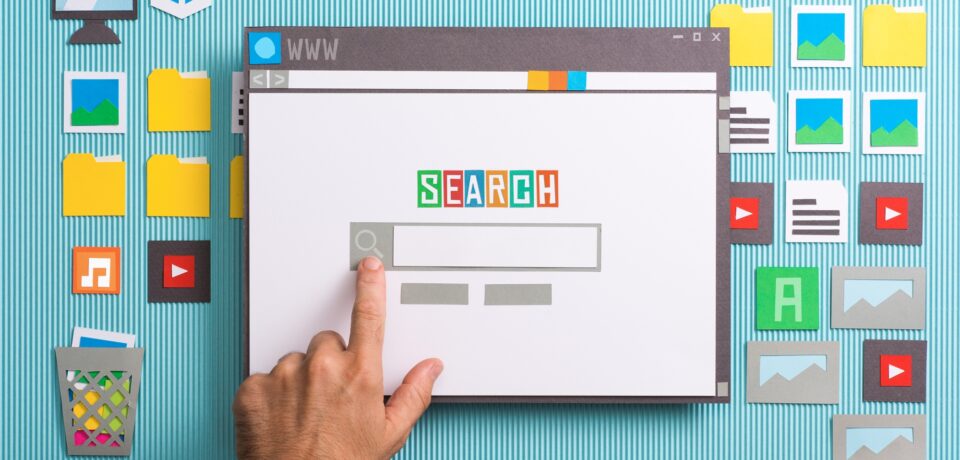 Search engine home page